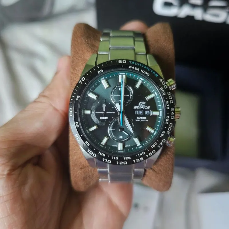 Casio Edifice Men's Watch Analog Green Dial | EFR-574DB-3AV